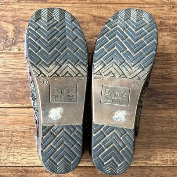 Sanita Professional Tilly Closed Multicolor Tweed Woven Clog Comfort Shoe Sz 38 - Picture 9 of 12